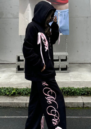 [EatmePlz] Over-sized sweatshirt & sweatpants set