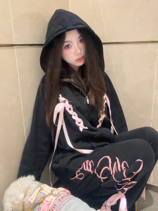 [EatmePlz] Over-sized sweatshirt & sweatpants set
