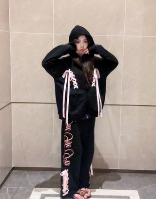 [EatmePlz] Over-sized sweatshirt & sweatpants set