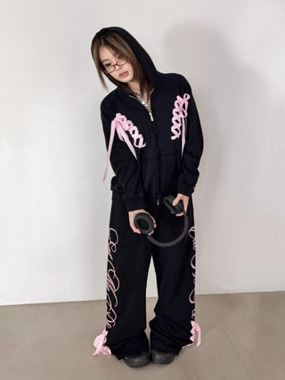 [EatmePlz] Over-sized sweatshirt & sweatpants set