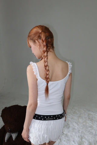 [EatmePlz] White Lace Camisole Hottie Sleeveless Top
