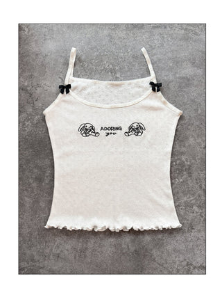 [EATMEPLZ] rabbit strap top