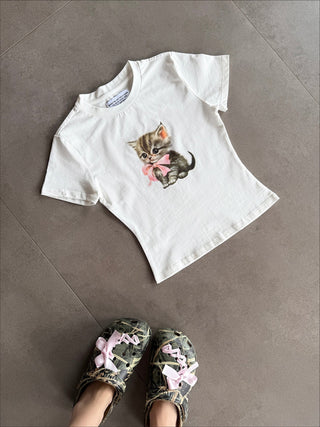[EATMEPLZ] kitten baby tee