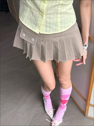 [EATMEPLZ] milk tea skirt
