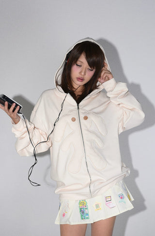 [EATMEPLZ] doll rabbit hoodie