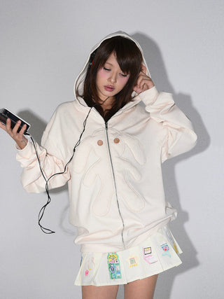 [EATMEPLZ] doll rabbit hoodie