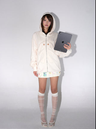 [EATMEPLZ] doll rabbit hoodie