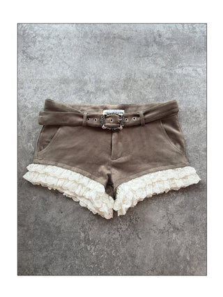 [EATMEPLZ] lace workwear shorts