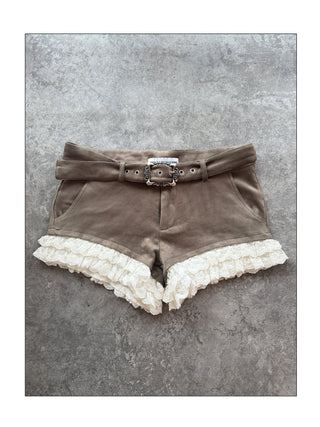 [EATMEPLZ] lace workwear shorts