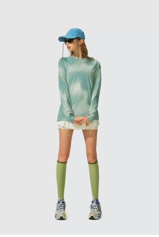 [Monterest] Tie-Dye Print Long Sleeve UPF50+ Tee
