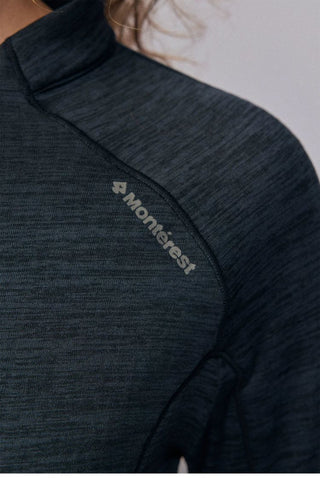 [Monterest] Fleece-Lined Half-Zip Long Sleeve Tee