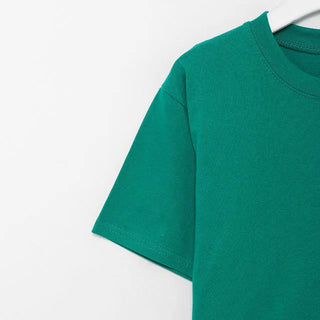 colorful cherry bomb crop t