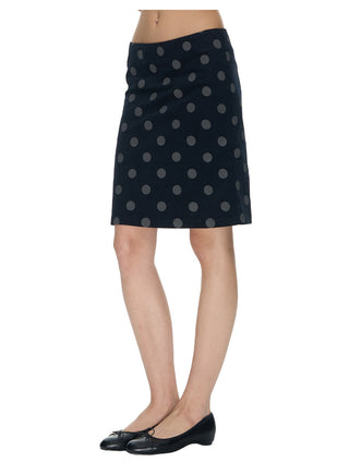 [NECY] Corduroy Dot Straight Skirt