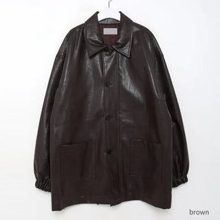 Single Half Leather Jacket
