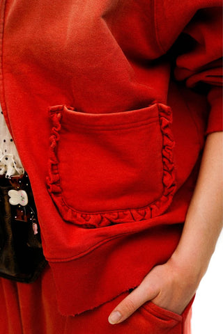 [Moromoro2] Combed Cotton Lace Hoodie &  Sweatpants