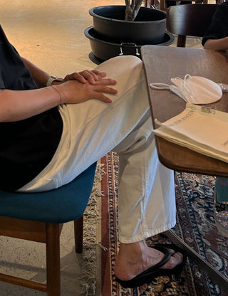 Woljeong-ri White Linen Pants