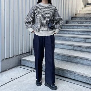 Herringbone Round Knit