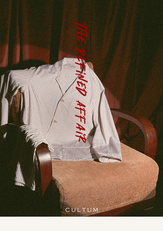 [CULTUM] Piped Stripe Pajama Set