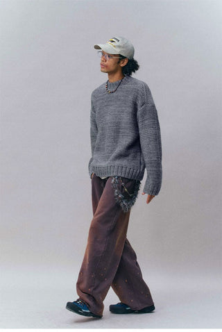 [Monterest] Relaxed Fit Gradient Knit Sweater