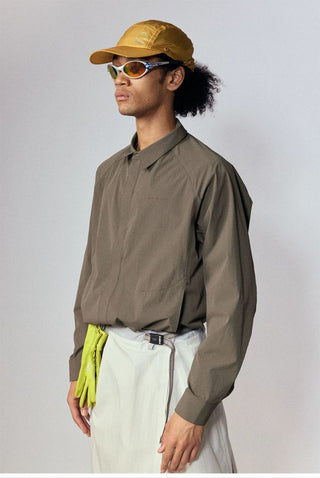 [Monterest] Quick-Dry Relaxed Fit Collared Shirt