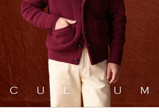 [CULTUM] Wool Shawl Collar Cardigan
