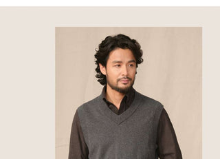 [CULTUM] V-Neck Knit Vest