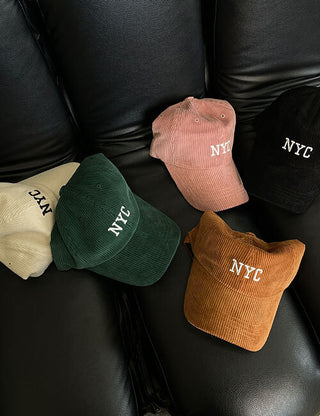 N.Y.C corduroy ball cap