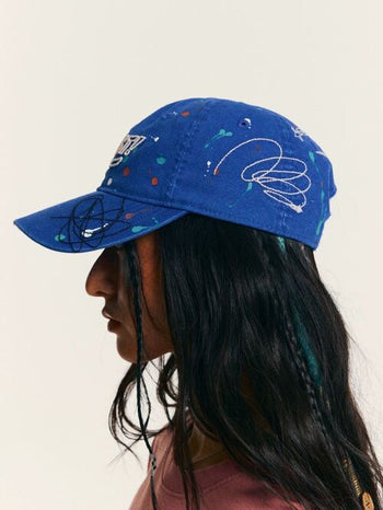 [Monterest] Washed Paint Splatter Embroidered Cap