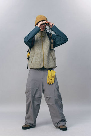 [Monterest] Reversible Fleece Stand Collar Vest
