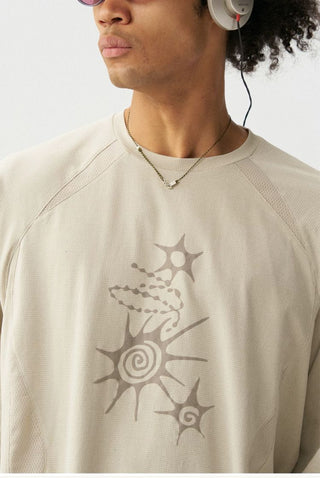 [Monterest] Waffle Knit Quick-Dry Long Sleeve Tee