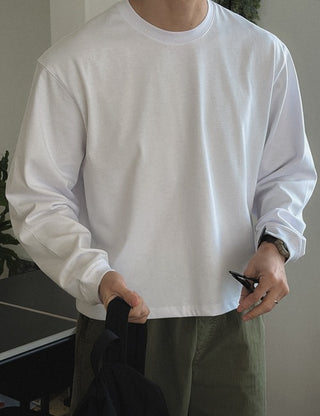 [high Q] Ribbed Crop T-shirt (3 colors, M~L)