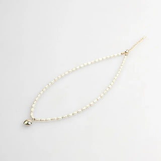 heart point pearl necklace