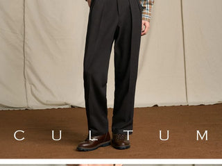 [CULTUM] Brushed Cotton Plaid Button-Down Shirt