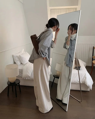 Basic slacks with pleats