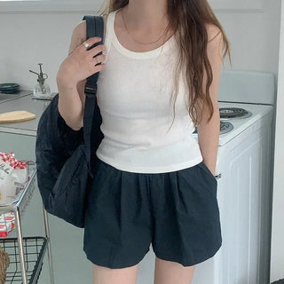 Cotton Rib Halterneck