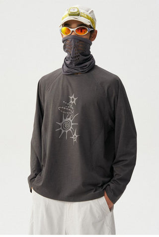 [Monterest] Waffle Knit Quick-Dry Long Sleeve Tee