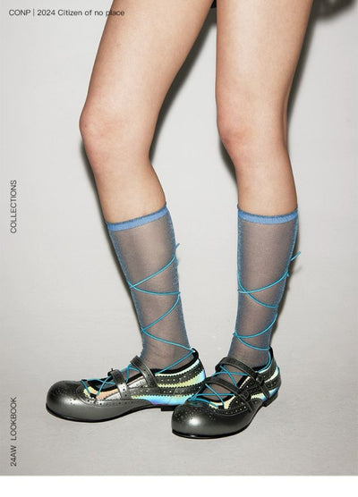 CONP Mary Jane Ballet Shoes (Silver)