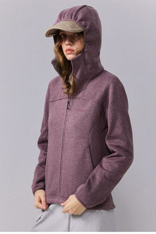 [Monterest] 5A Antibacterial Fleece-Lined Hooded Cardigan