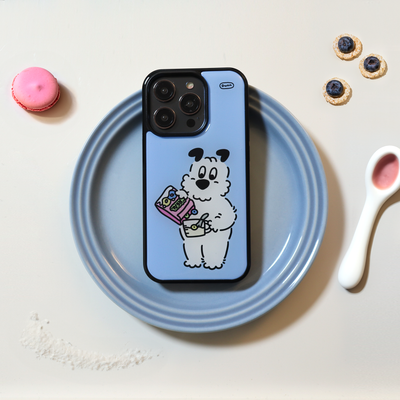 Cereal blue epoxy bumper smartphone case(Blue Color)