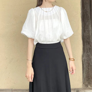 Volume puff blouse
