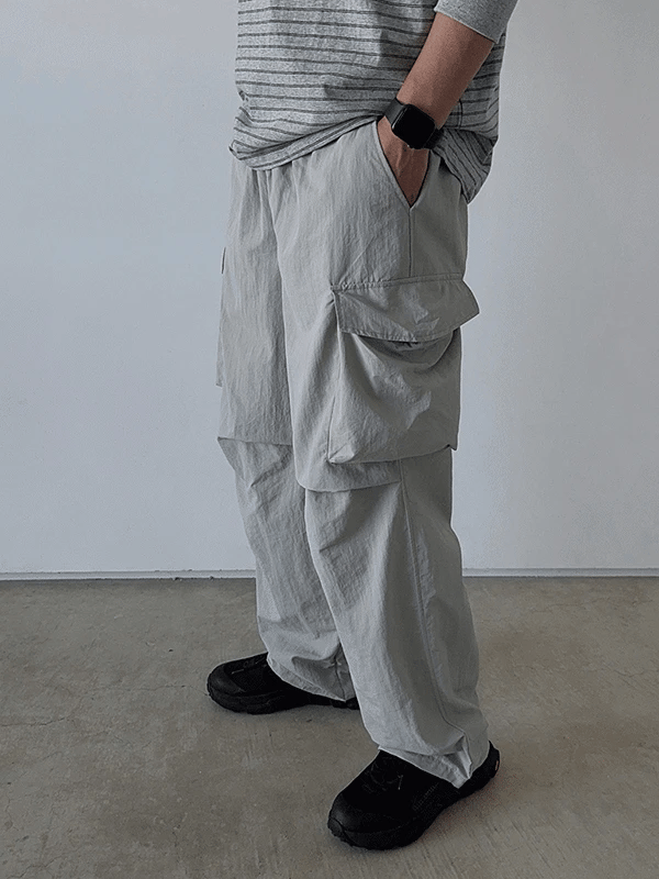 Arti Parachute Nylon Cargo Pants