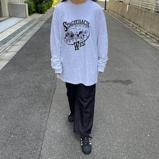 Oversized Lettering Long T-Shirt