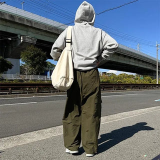 Plain hooded parka