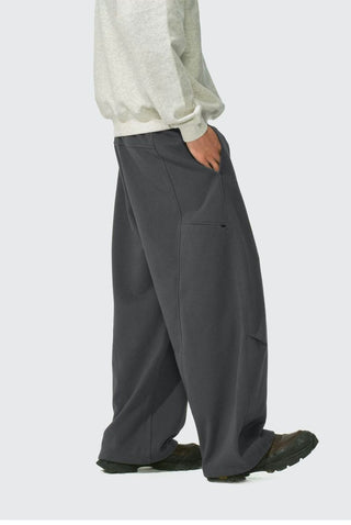 [Monterest] Logo Embroidered Wide Leg Sweatpants