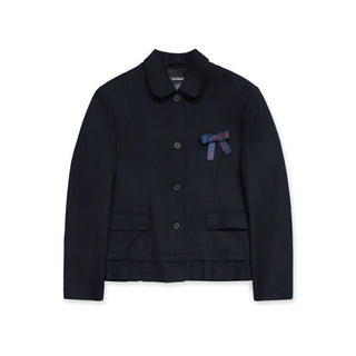 [Moromoro2] Doll Collar Pleated Hem  Blazer