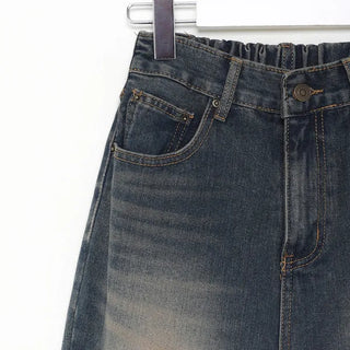 Vintage Wash Denim Pants