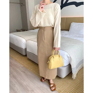 wave boat neck knit