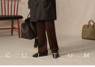 [CULTUM] Wool Blend Waterproof Mac Coat