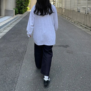 Oversized Lettering Long T-Shirt