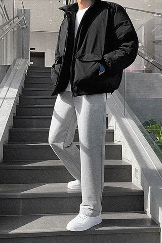 loose stand collar versatile jacket